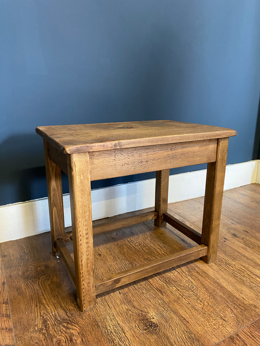 Rustic Pine Side Table/Stool Simply Dutch
