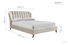 Lucia Bed - Grey or Stone
