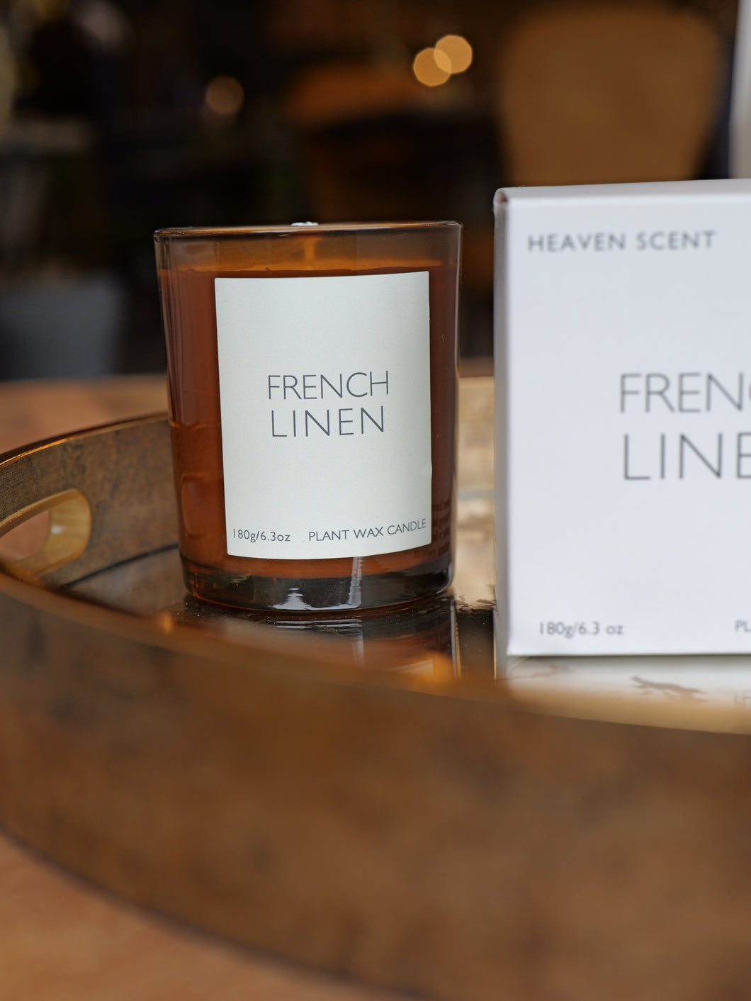 French Linen Candle