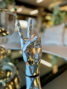 Silver ‘Peace Off’ Hand