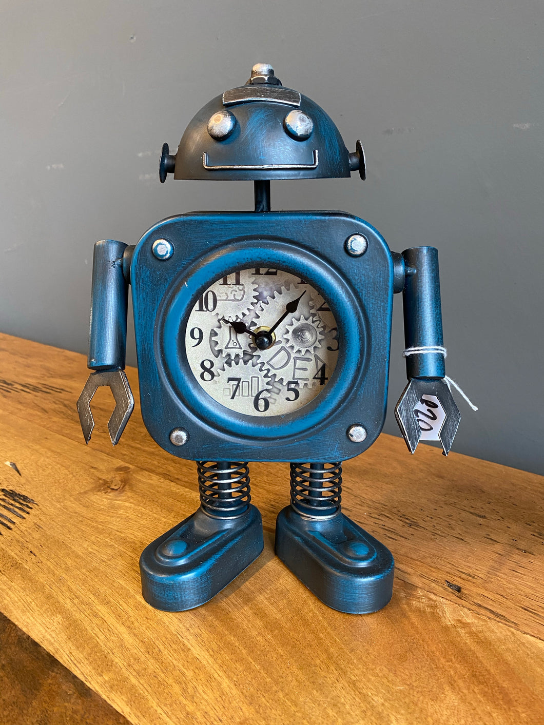 Blue Robot Clock 🤖
