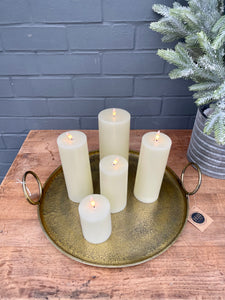 Luxe Candle in Cream 3.5’ x 9’