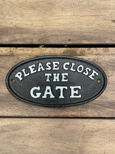 Please Close the Gate - Black